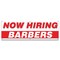 Signmission Now Hiring Barbers Banner Apply Inside Accepting Application Single Sided B-72-30200 - alternate 1